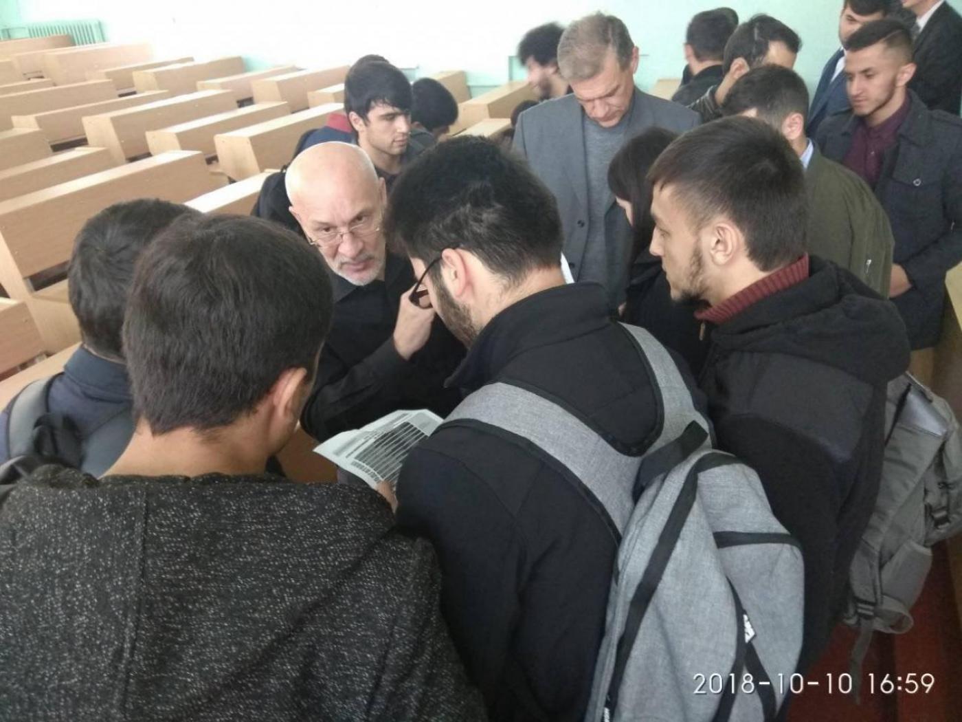 Встреча таджикских студентов и магистрантов Белорусского национального технического университета с руководством БНТУ